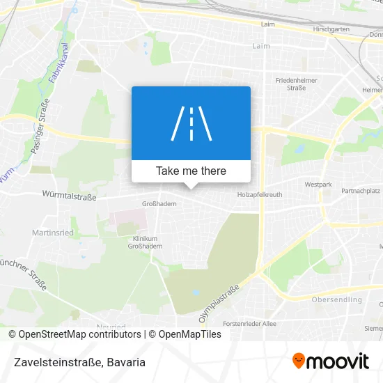Карта Zavelsteinstraße