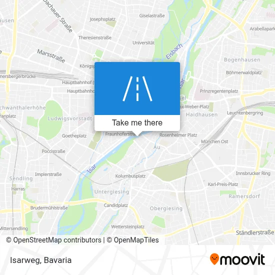 Isarweg map