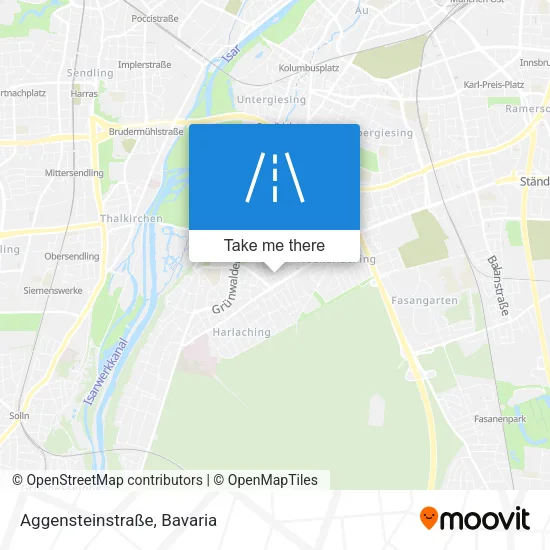 Карта Aggensteinstraße