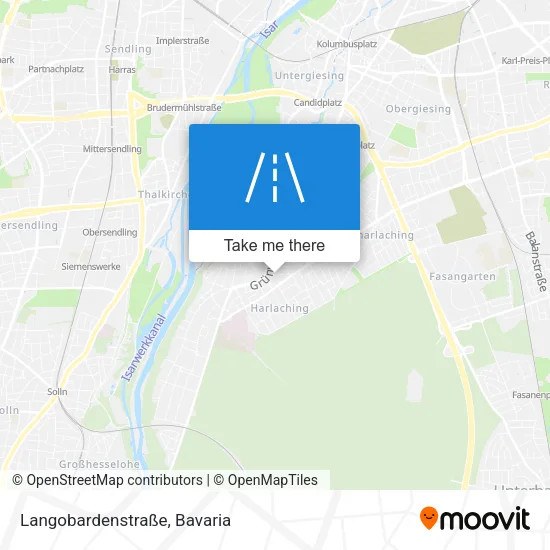 Карта Langobardenstraße