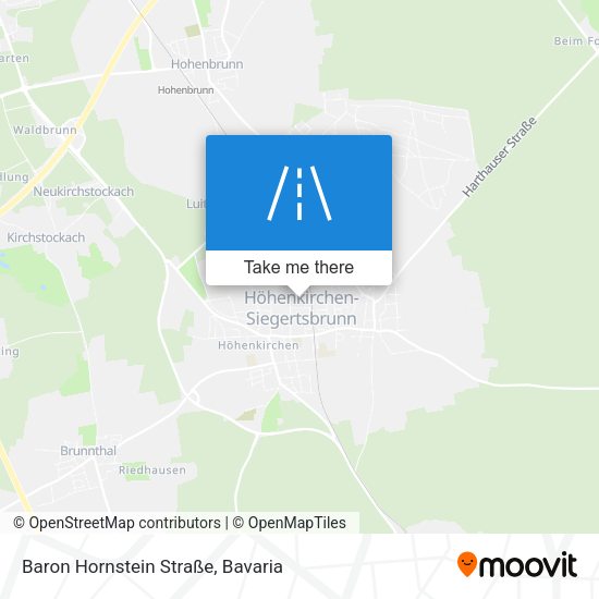 Baron Hornstein Straße map
