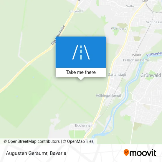 Карта Augusten Geräumt