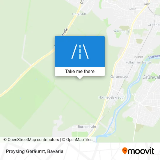 Карта Preysing Geräumt
