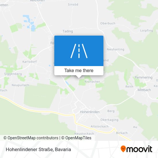 Hohenlindener Straße map