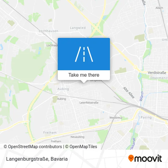 Карта Langenburgstraße