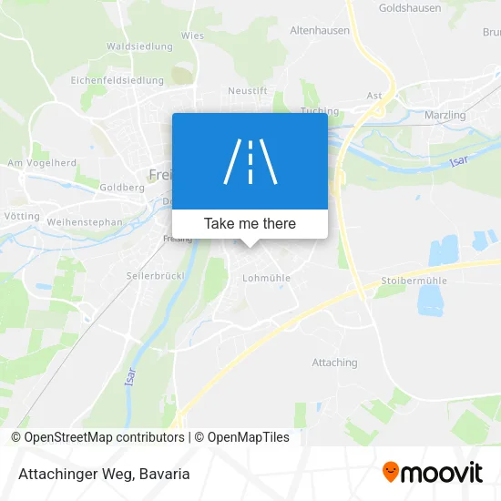 Карта Attachinger Weg
