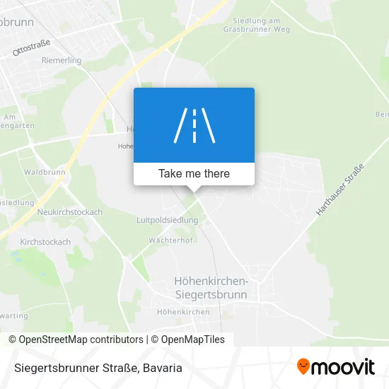 Карта Siegertsbrunner Straße