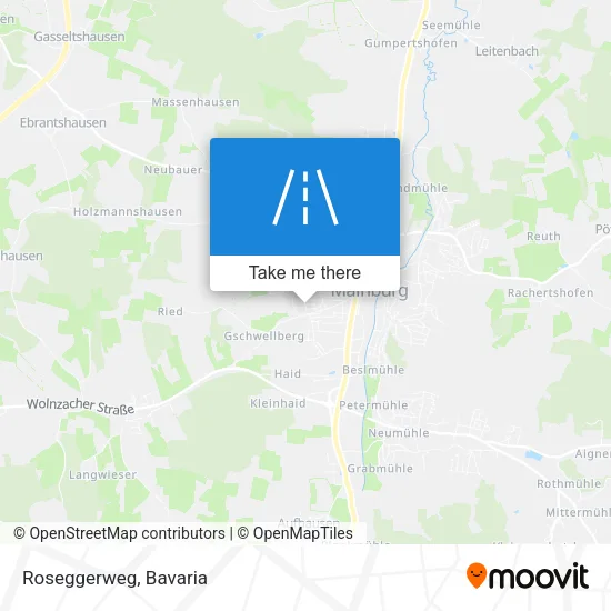 Карта Roseggerweg