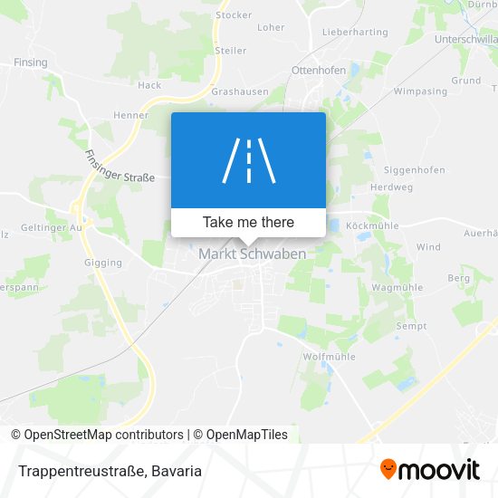 Trappentreustraße map