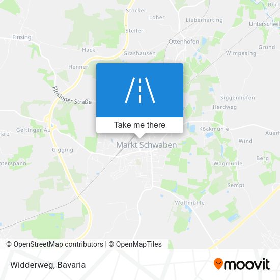 Widderweg map