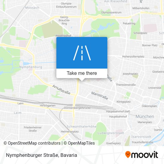 Nymphenburger Straße map