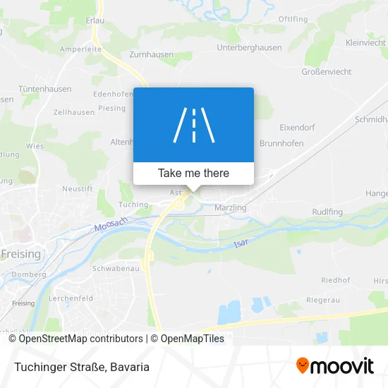 Tuchinger Straße map