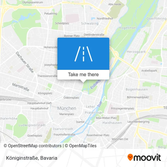 Карта Königinstraße