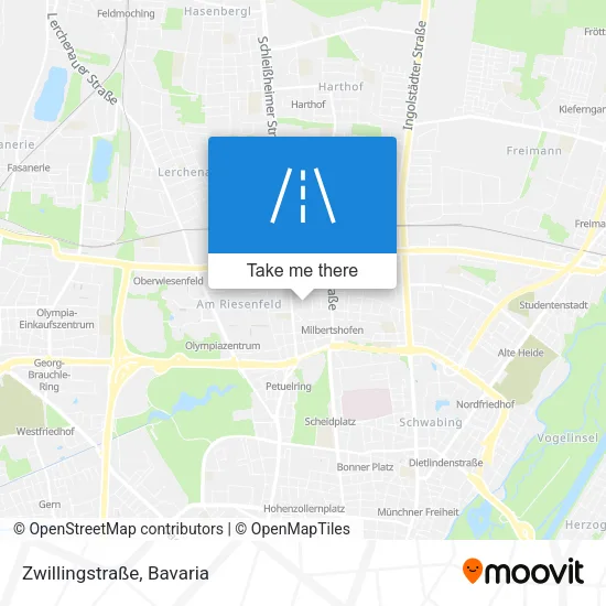Карта Zwillingstraße