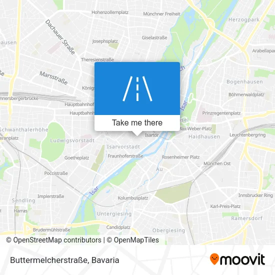 Карта Buttermelcherstraße