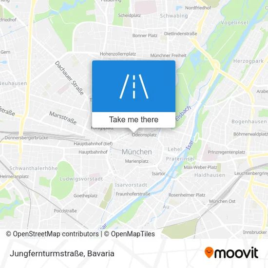 Карта Jungfernturmstraße