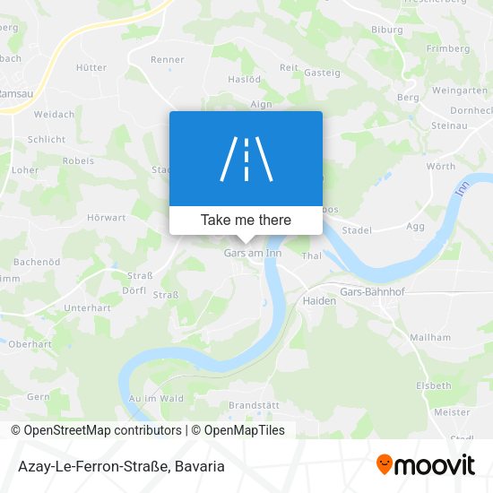 Azay-Le-Ferron-Straße map