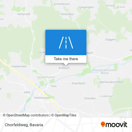 Chorfeldweg map