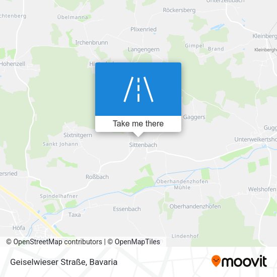 Geiselwieser Straße map