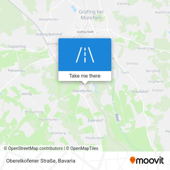 Oberelkofener Straße map