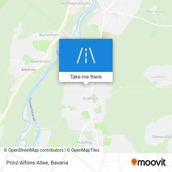 Карта Prinz-Alfons-Allee