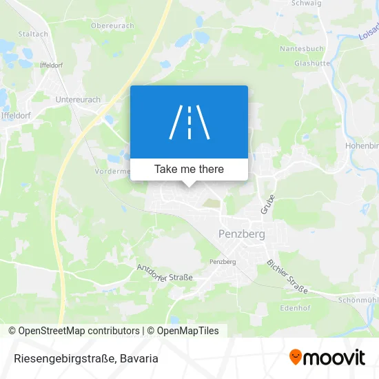 Riesengebirgstraße map