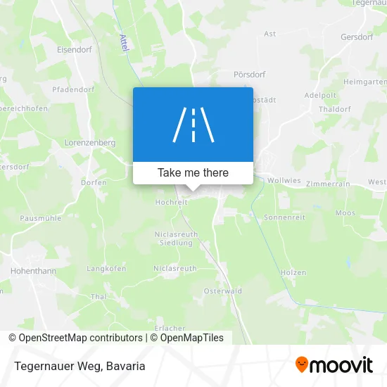 Карта Tegernauer Weg