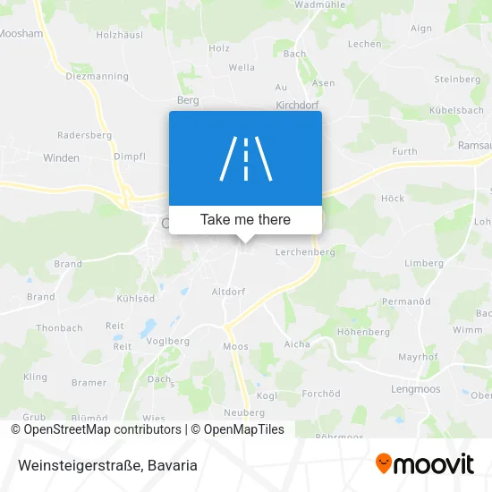 Карта Weinsteigerstraße