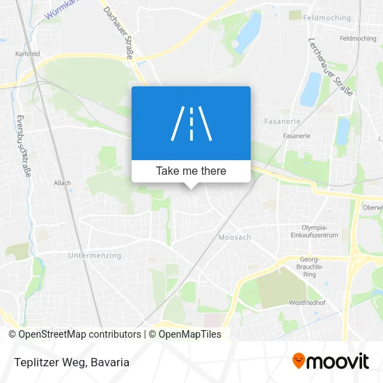 Карта Teplitzer Weg