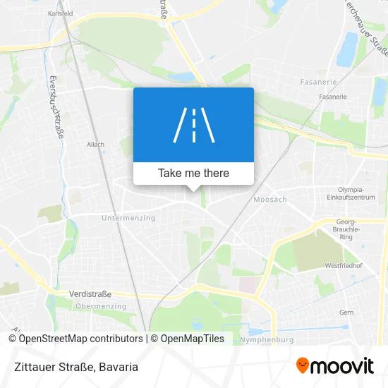 Карта Zittauer Straße
