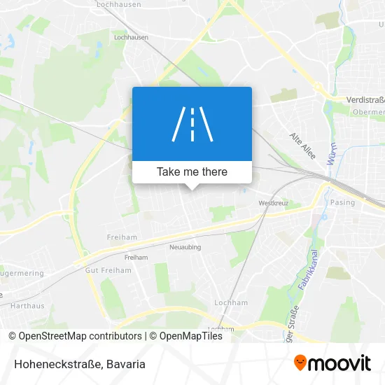 Карта Hoheneckstraße