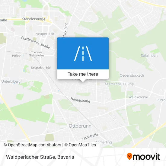 Карта Waldperlacher Straße