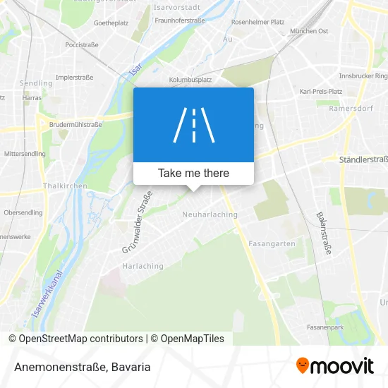 Карта Anemonenstraße