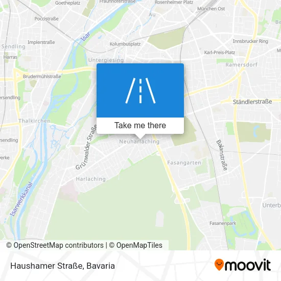 Карта Haushamer Straße