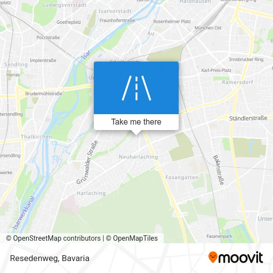 Resedenweg map