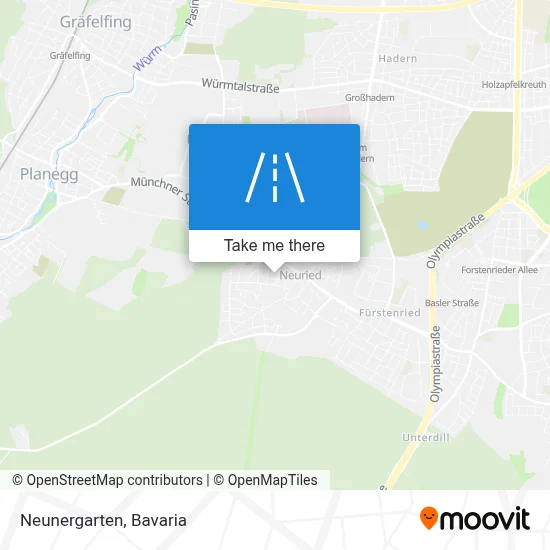 Neunergarten map