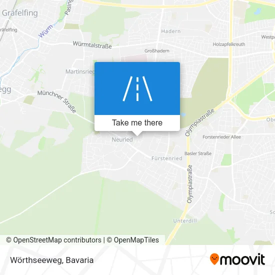 Wörthseeweg map