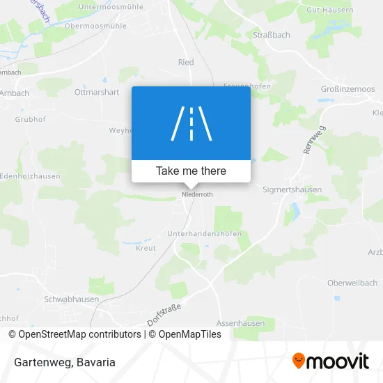Карта Gartenweg