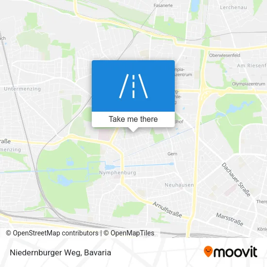 Карта Niedernburger Weg