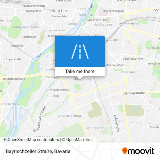 Bayrischzeller Straße map