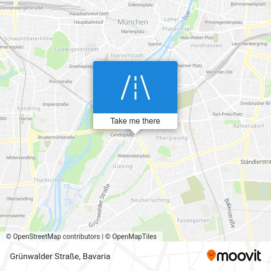 Карта Grünwalder Straße