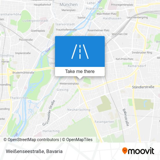 Weißenseestraße map