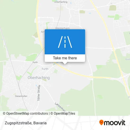 Карта Zugspitzstraße