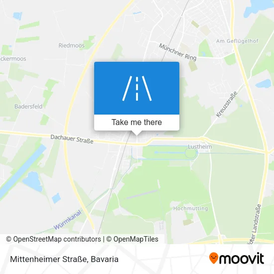 Mittenheimer Straße map