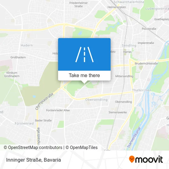 Inninger Straße map