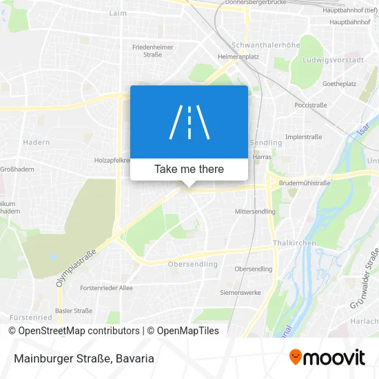 Карта Mainburger Straße