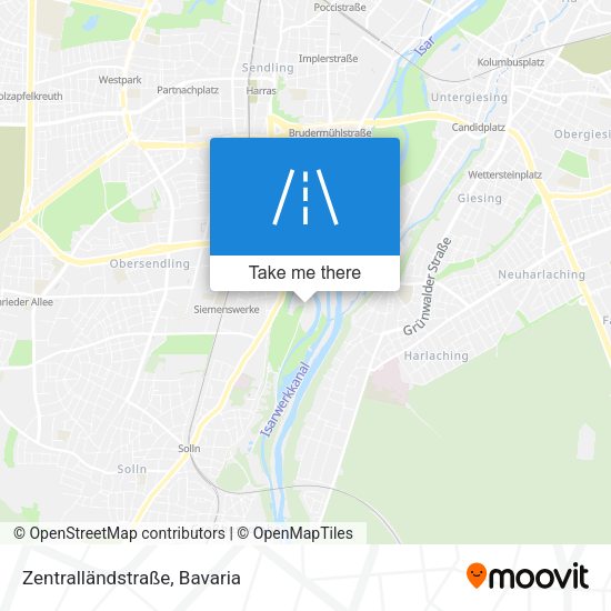 Zentralländstraße map