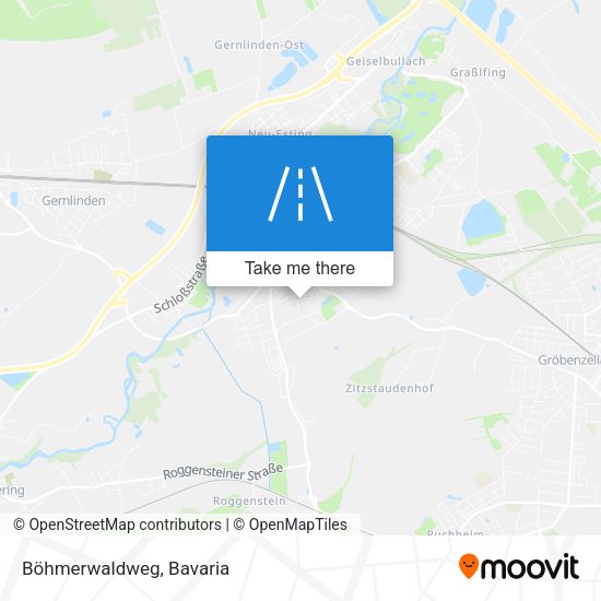Böhmerwaldweg map