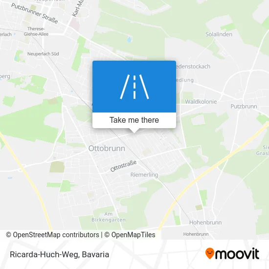 Ricarda-Huch-Weg map