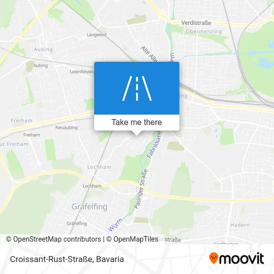 Карта Croissant-Rust-Straße